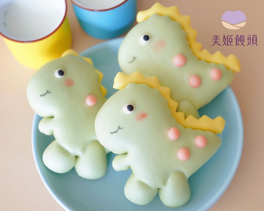 美姬饅頭 - 恐龍來了鮮乳造型饅頭-6入-30g/顆