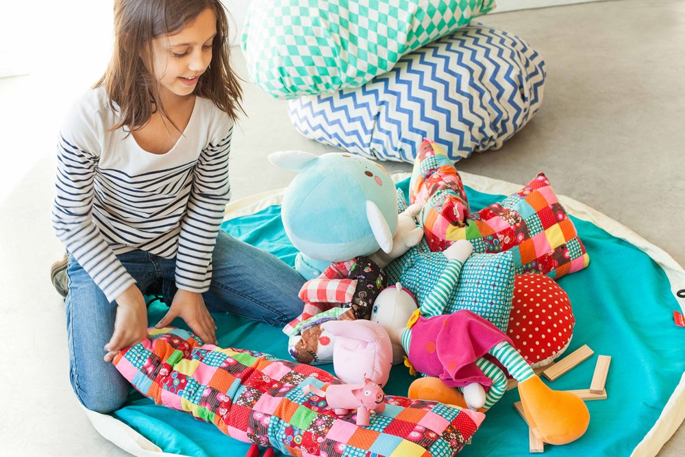 比利時 Play & Go - 玩具整理袋-經典綠-展開直徑 140cm/重量 850g/產品包裝 24.5×21.5×5.5cm