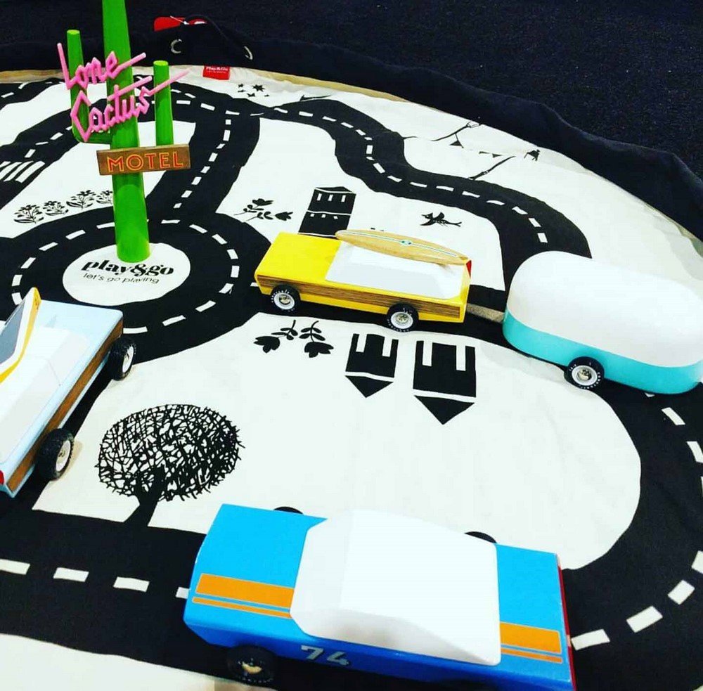 比利時 Play & Go - 玩具整理袋-跑跑公路-展開直徑 140cm/產品包裝 24.5×21.5×5.5cm