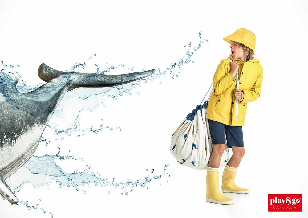 比利時 Play & Go - 玩具整理袋-藍色鯨魚-展開直徑 140cm/產品包裝 24.5×21.5×5.5cm