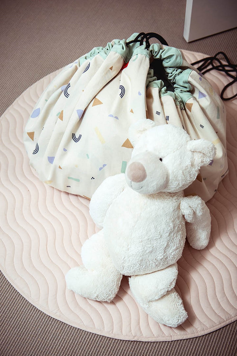 比利時 Play & Go - 玩具整理袋-動物與英文字母-展開直徑 140cm/產品包裝 24.5×21.5×5.5cm