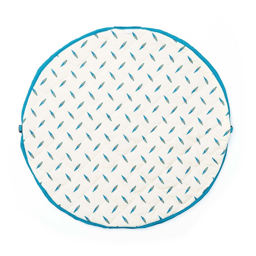 比利時 Play & Go - 玩具整理袋-聯名款(柔棉系列)-Moulin Roty 藍鯨-展開直徑 120cm/重量 950g/產品包裝 29x26x11cm