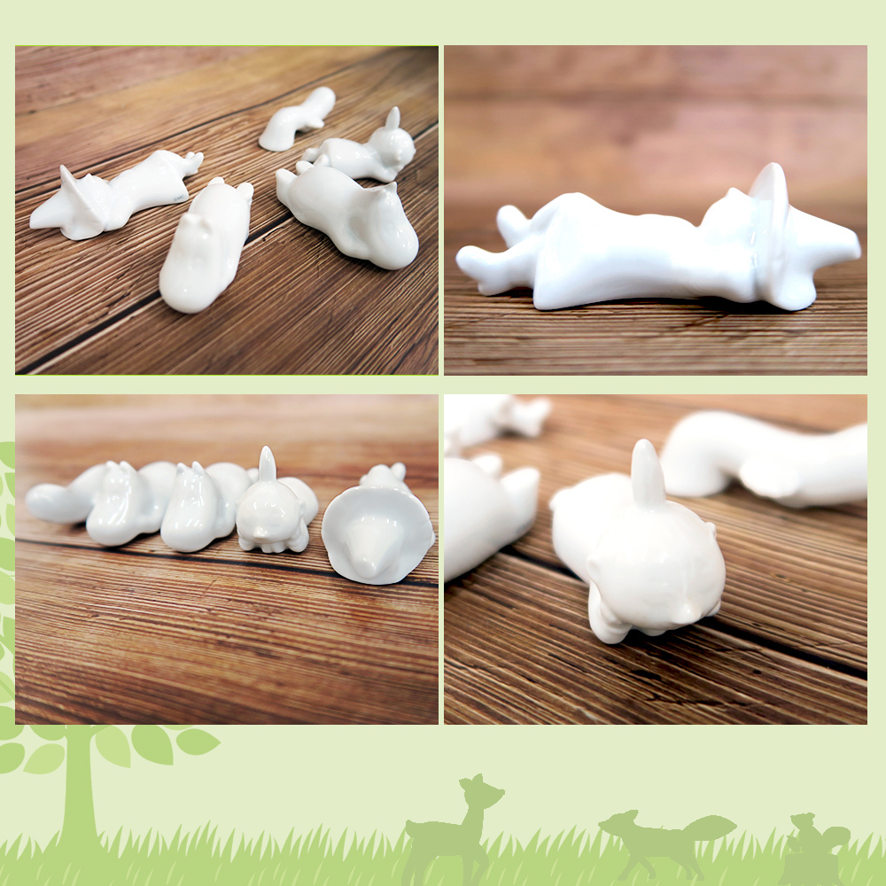 日本山加 yamaka - moomin 嚕嚕米造型陶瓷筷架禮盒-MM670-403-5入組