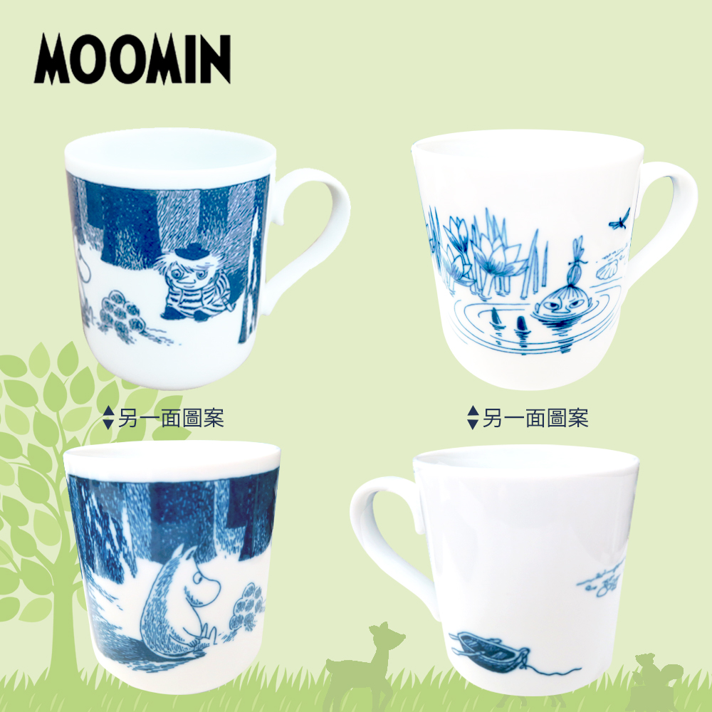 日本山加 yamaka - moomin 嚕嚕米彩繪陶瓷馬克杯禮盒-MM2700-13-2入組