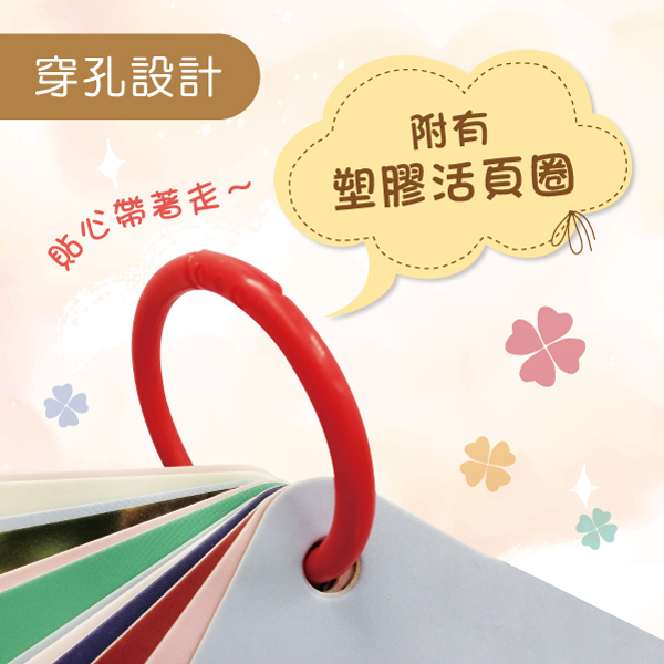 聰明寶寶認知圖卡(點讀版)~中英雙面-共50張中英雙語雙面圖卡/牛筆及小熊點讀機適用