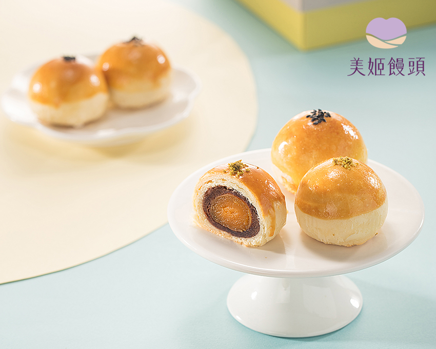 美姬饅頭 - 金玉良緣極品蛋黃酥-6入-60g/顆