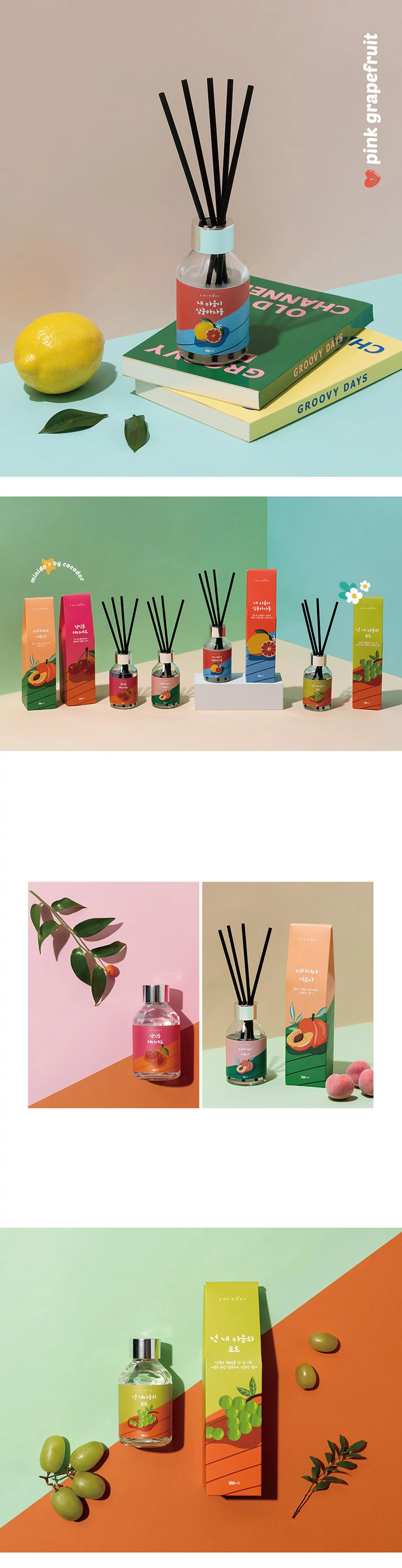 韓國 cocodor - 果漾系列擴香瓶-葡萄柚Grapefruit-100ml