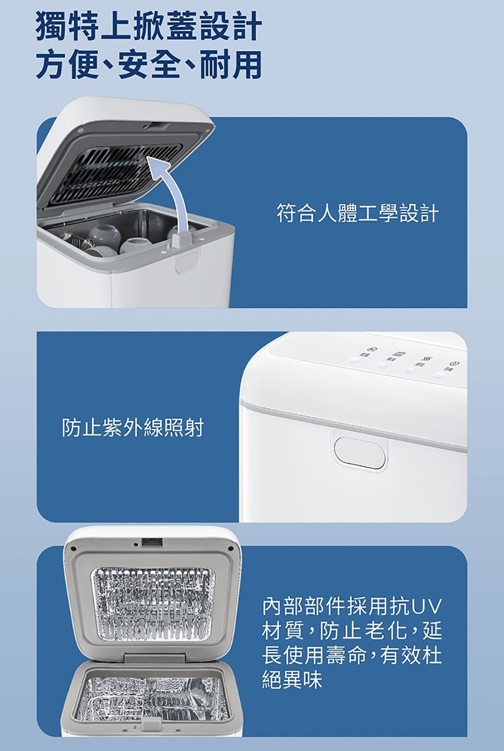 PHILIPS 飛利浦照明 - 多功能 UVC 紫外線消毒殺菌烘乾機-PU004-白