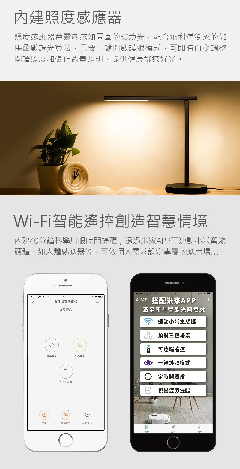 PHILIPS 飛利浦照明 - 智奕智慧照明 LED 護眼檯燈-PZ018-黑金