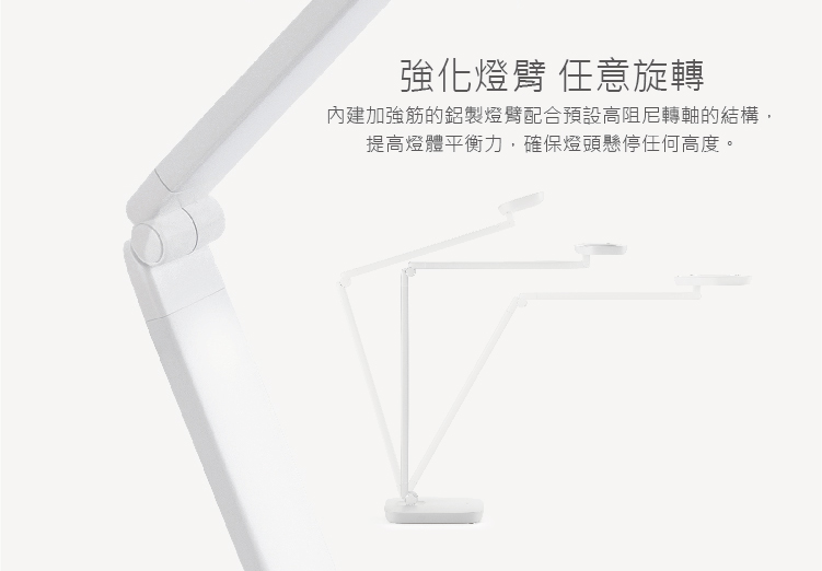 PHILIPS 飛利浦照明 - 軒璽 LED 護眼檯燈 66049-PD019-白