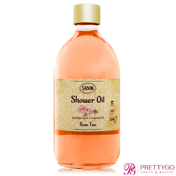 SABON 玫瑰茶語沐浴油(500ml)-國際航空版【美麗購】