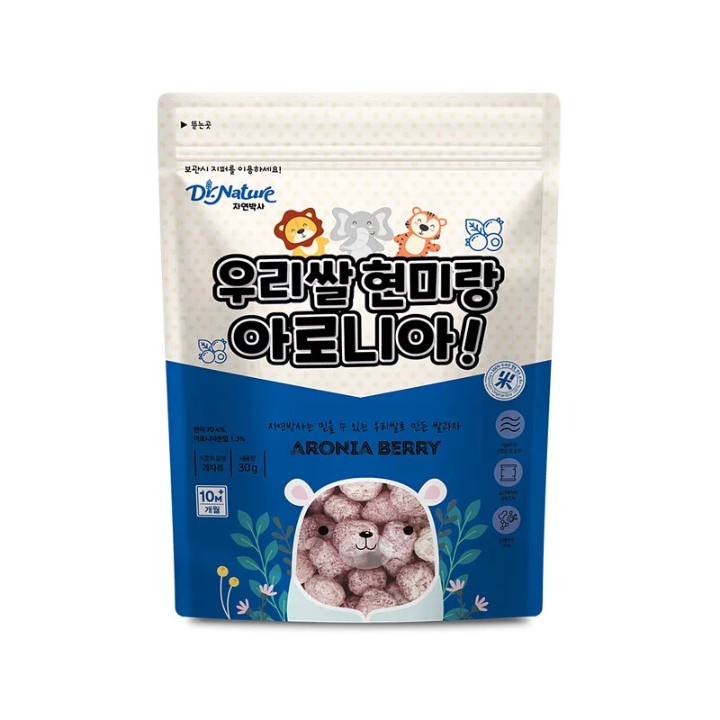 Dr.Nature米博士 - 熊熊森林 草莓球球餅-30g+熊熊森林 野櫻莓球球餅-30g