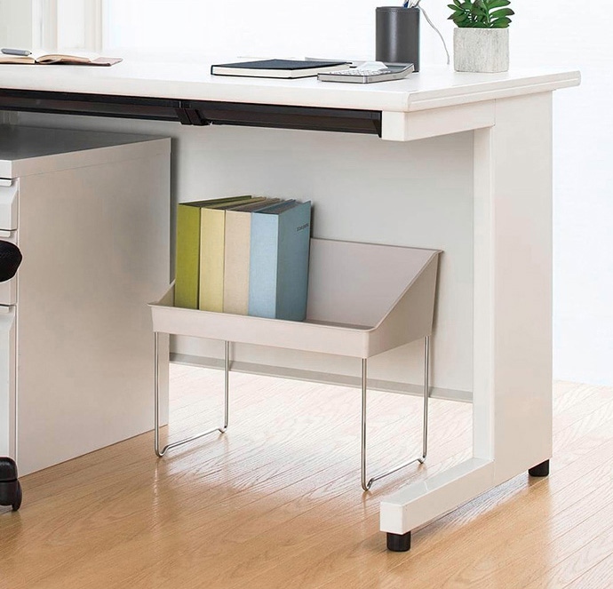 日本天馬 - FitsWORK 桌下型滑輪移動式辦公包包置物盒