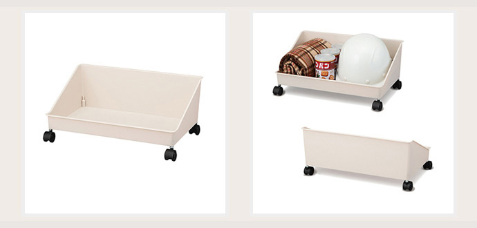 日本天馬 - FitsWORK 桌下型滑輪移動式辦公包包置物盒