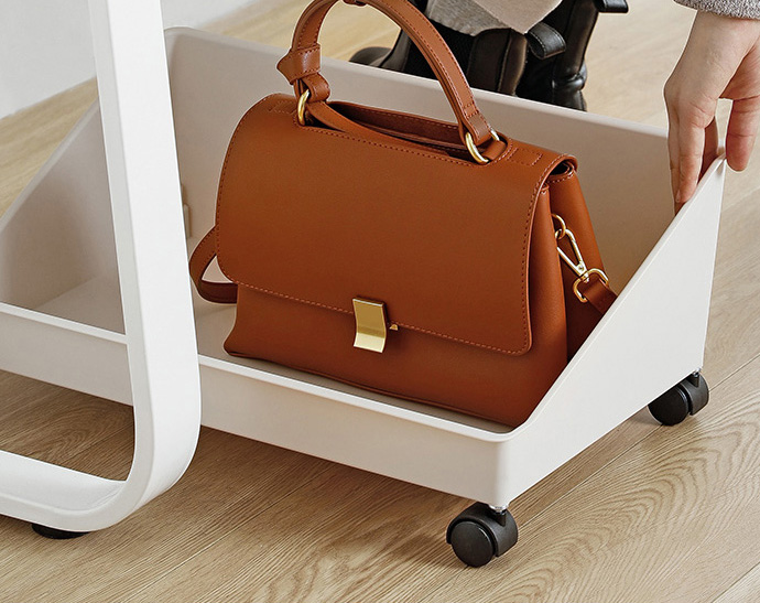 日本天馬 - FitsWORK 桌下型滑輪移動式辦公包包置物盒