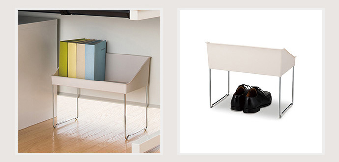 日本天馬 - FitsWORK 桌下型滑輪移動式辦公包包置物盒