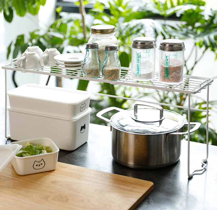 日本天馬 - 廚房系列爐邊置物架 (L)-高26cm