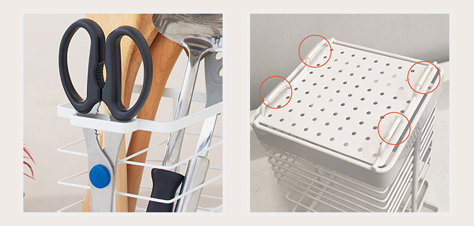 日本天馬 - 廚房系列筷匙廚具分類瀝水架