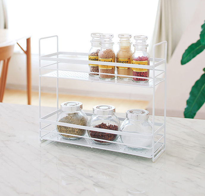 日本天馬 - 廚房系列雙層調味料收納架