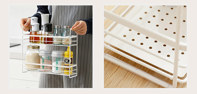 日本天馬 - 廚房系列雙層調味料收納架