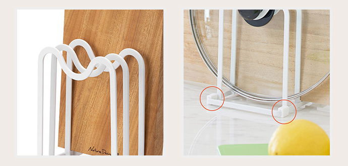 日本天馬 - 廚房系列三層砧板/鍋蓋收納架