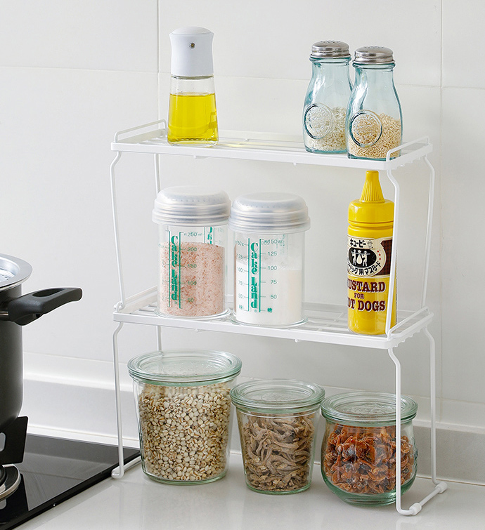 日本天馬 - 廚房系列桌上/水槽下兩用可層疊置物架 (S)