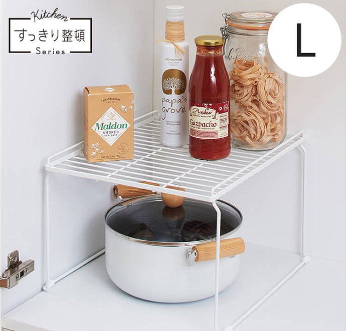 日本天馬 - 廚房系列桌上/水槽下兩用可層疊置物架 (S)