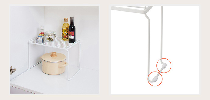 日本天馬 - 廚房系列桌上/水槽下兩用可層疊置物架 (S)