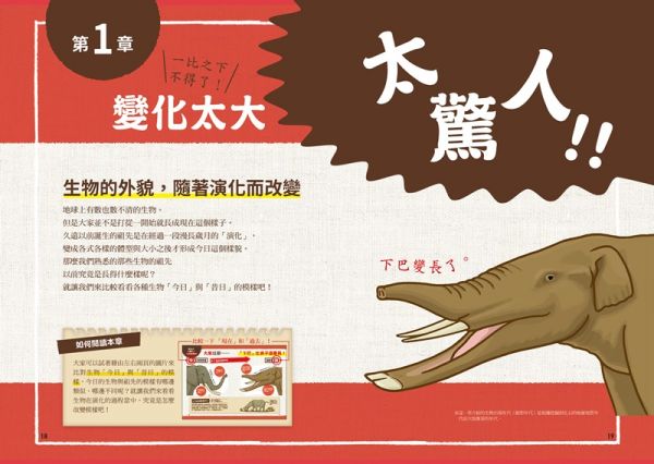 驚人大發現!動物演化驚奇圖鑑—原來以前動物長這樣?