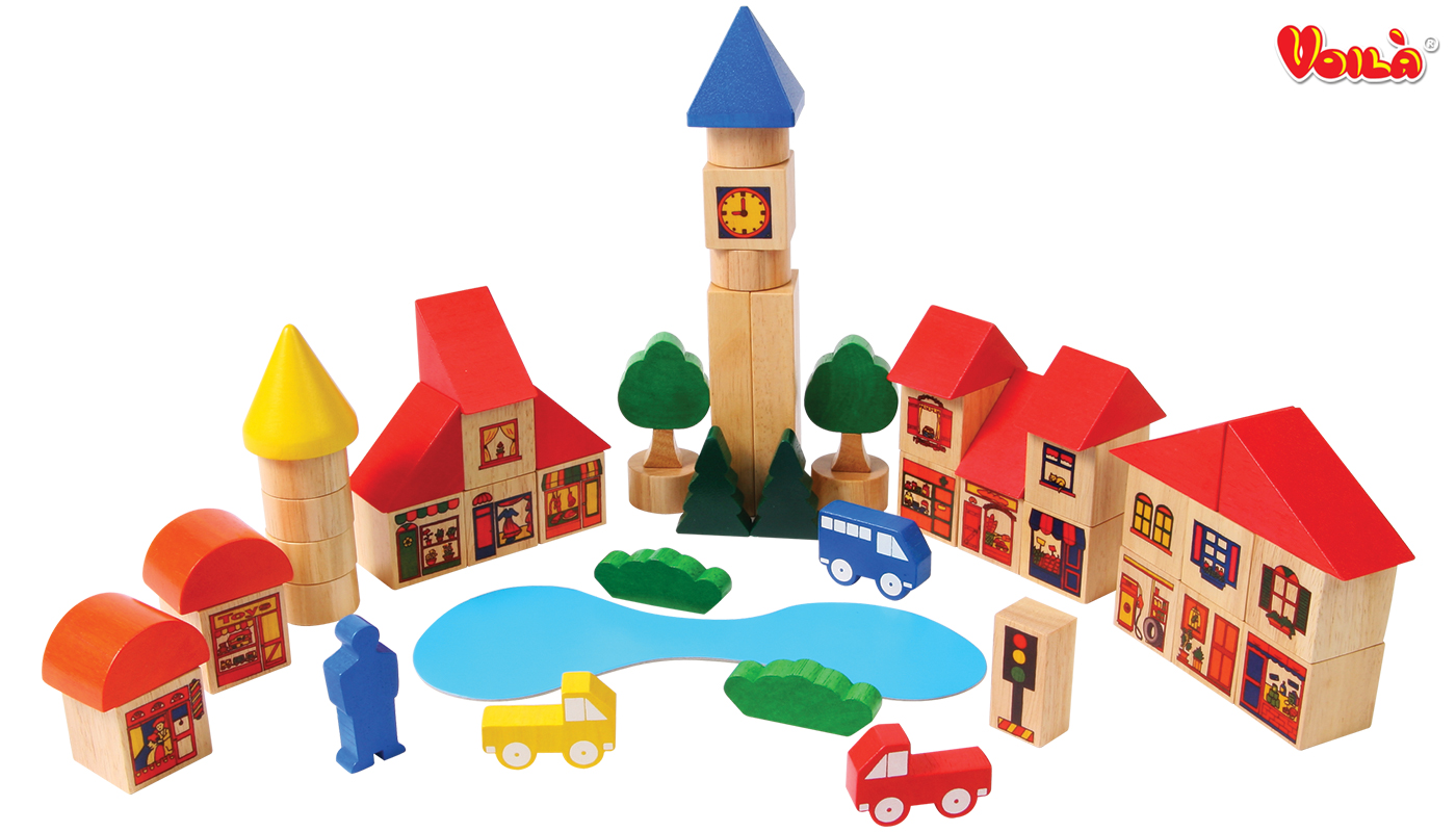 泰國 Voila - 城市積木組-3歲以上