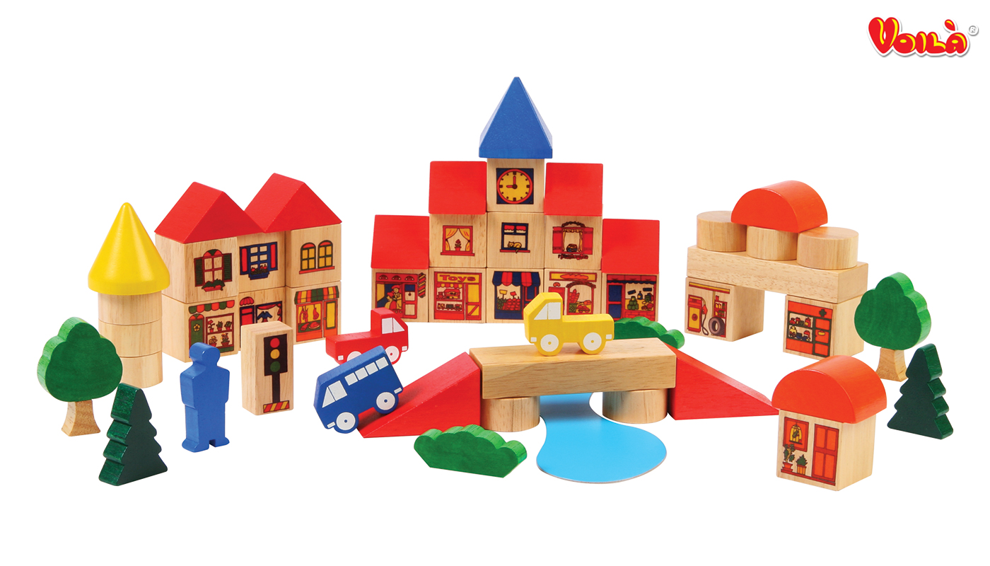 泰國 Voila - 城市積木組-3歲以上