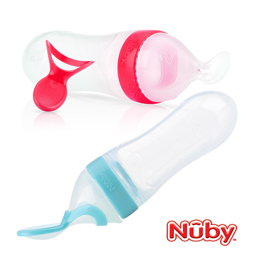 Nuby矽膠餵食器2階段組