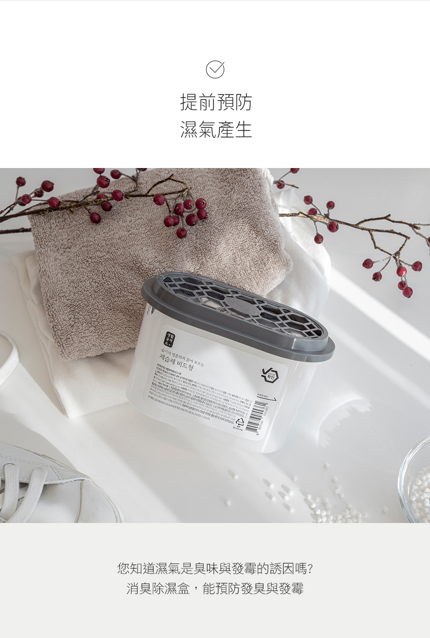 韓國 SAENGONG 生活工作所 - 消臭除濕盒-超值4入組-250ml*4