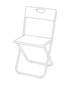 家窩 - MIT ERICO mine極簡人體工學耐固折合椅-2色可選-摩登黑