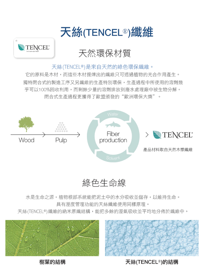 鴻宇 HongYew - 雙人加大床包枕套組/ 天絲300織 / 素色 天絲 萊賽爾-波納藍