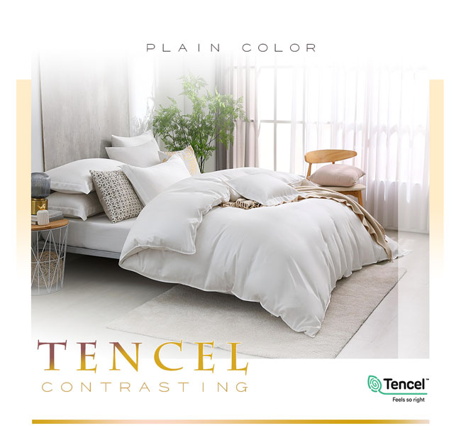 鴻宇 HongYew - 單人床包枕套組/ 天絲300織 / 素色 天絲 萊賽爾-法西拉