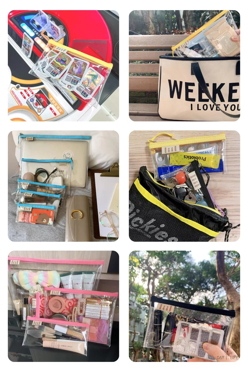 理理 liil - 透透馬卡龍輕便袋-甜心粉 (XS-145x75mm)