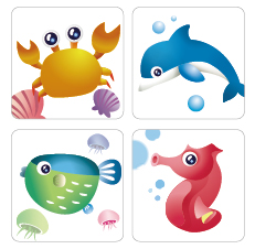 美國 3M - 防滑貼片-海洋-6入