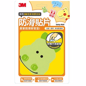 美國 3M - 防滑貼片-動物-6入