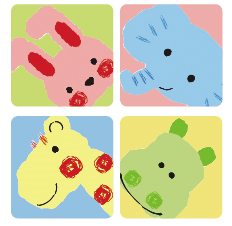 美國 3M - 防滑貼片-動物-6入