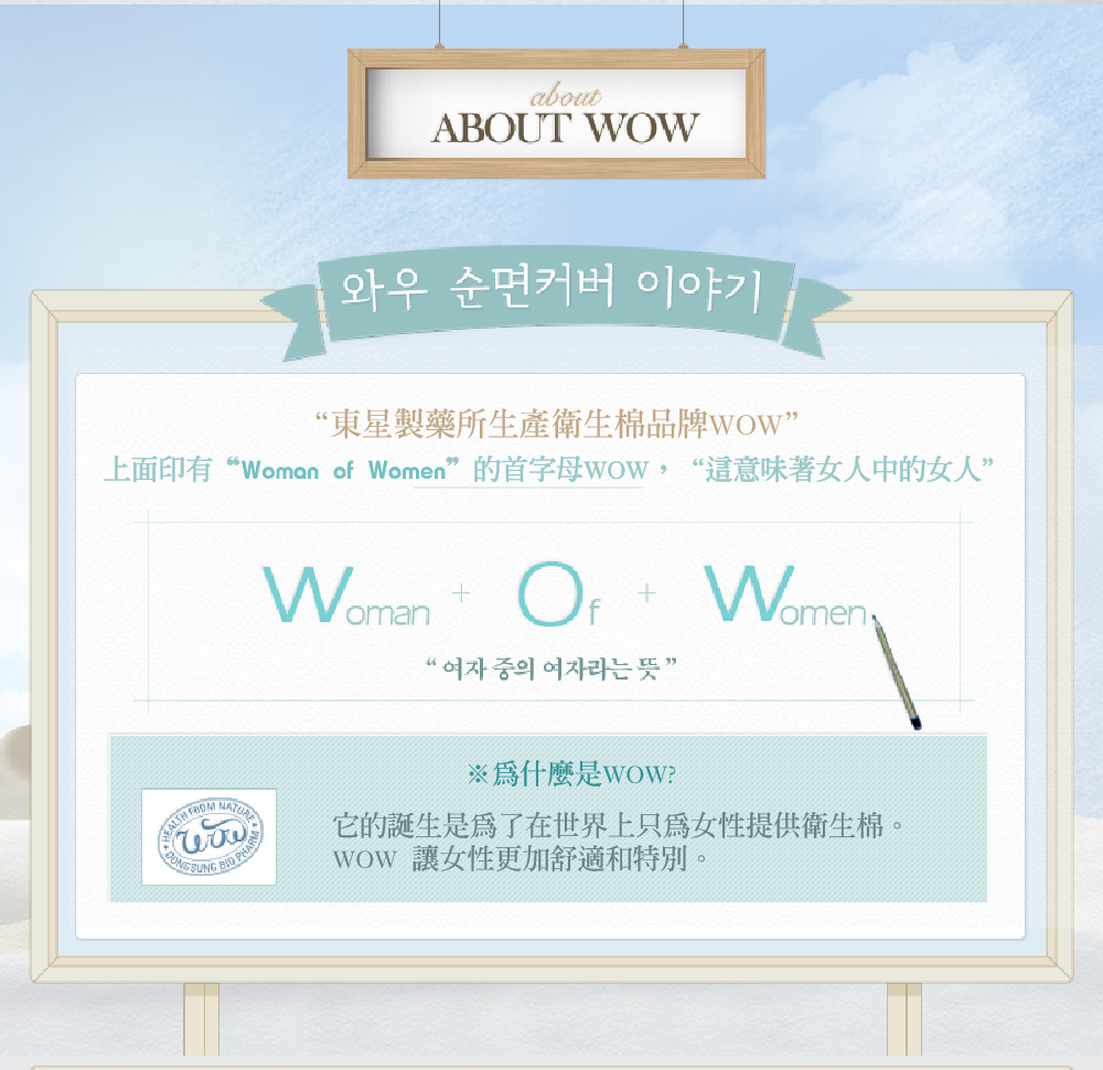 韓國東星 DONGSUNG - WOW超薄純棉衛生棉 (護墊)-20片