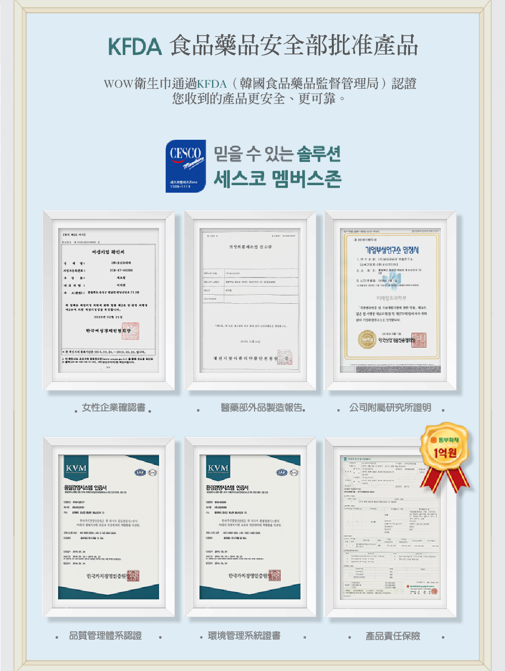 韓國東星 DONGSUNG - WOW超薄純棉衛生棉 (護墊)-20片