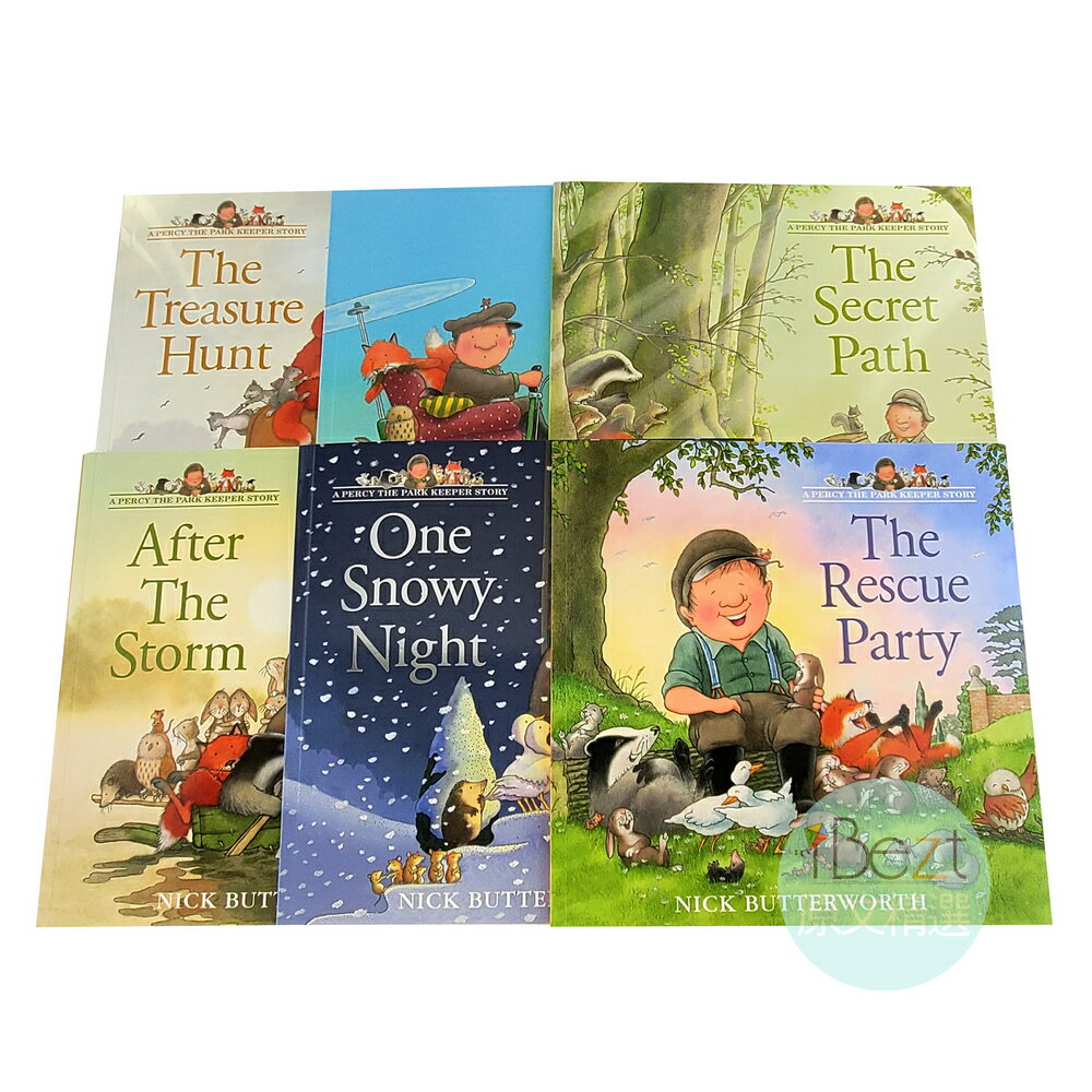 Percy the Park Keeper 6 Books Collection | 溫馨 | 友情 | 合作 | 分享 | 原文 | 繪本 | 進口 | 套書 | 2