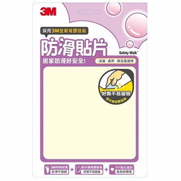 美國 3M - 防滑貼片-透明-6入