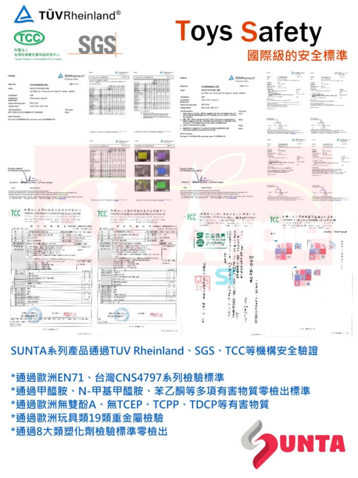 Sunta - 彩色印圖拼接墊-小小地球 (32x32cm)-6片