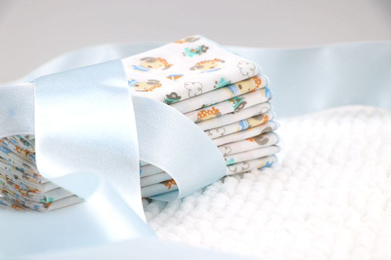 BABY TALK - 100%台灣精梳棉製成新生兒紗布手帕3入-歡樂小海盜 (30cmx30cm)