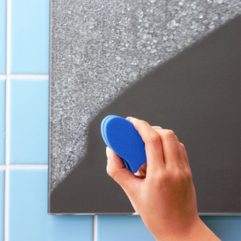 日本 LEC - 水漬對策鏡子專用清潔綿 小魚