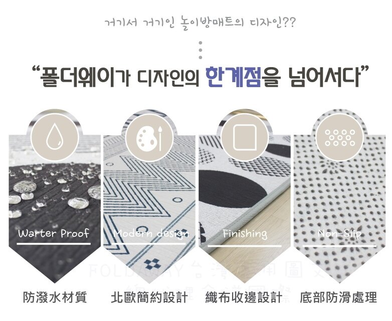 韓國 Foldaway - SKIN爬行墊-大-Big Dot 活潑圓點 (230x140cm)