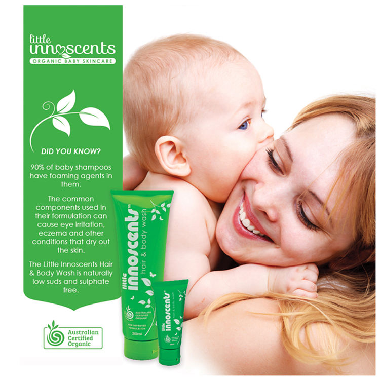 嬰樂香 Little Innoscents - 頭髮與身體沐浴乳-原味(新配方)-綠-250ml