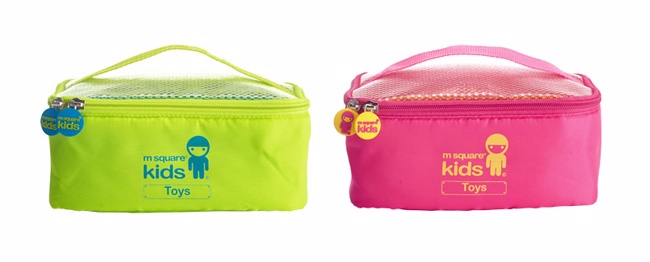 m square - kids 多功能手提包-螢光綠
